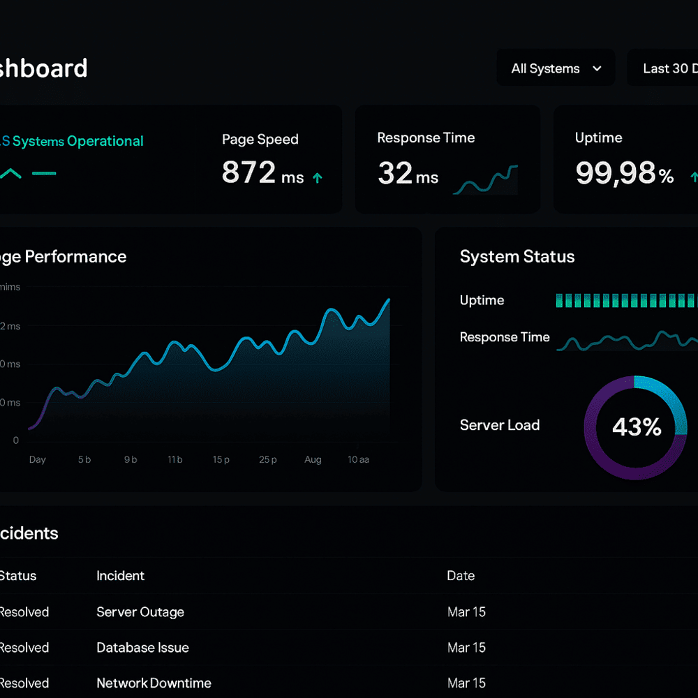 DashBoard rendimiento